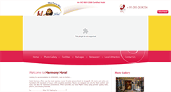 Desktop Screenshot of harmonyhotel.in